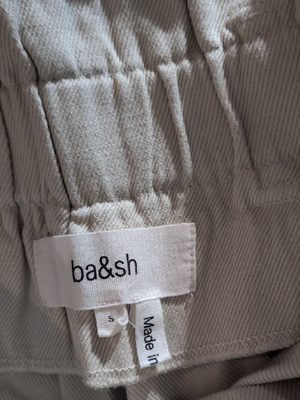 ba&sh Cream Wide-Leg Pants - Picture 2 of 6